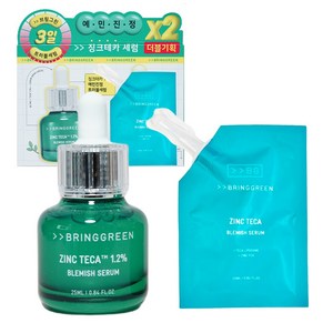 브링그린 징크테카 1.2% 여드름 트러블 세럼 x 2EA [본사정품 BRINGGREEN], 2개, 25ml