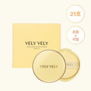 블리블리 아우라 꿀광 쿠션 파운데이션 15g + 리필 15g, 21호 라이트, 1개
