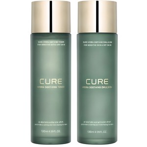 김정문알로에 큐어 하이드라 수딩 에멀젼 130ml +토너 130ml, 1세트