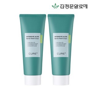 김정문알로에 라 센스 로에 큐어 인텐시브 알로에 배리어 릴리프 크림, 100g, 2개