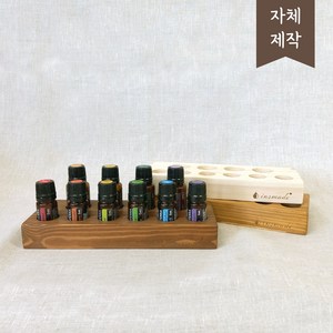 [도테라] 감정오일 이모셔널 아로마테라피 전용 원목 에센셜 오일 스탠드 오일랙 오일거치대 진열대, 내추럴