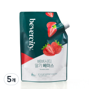 베버시티 딸기 베이스 1000g, 1kg, 5개