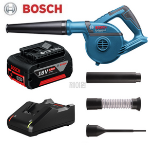 BOSCH 보쉬 18V 충전송풍기 GBL18V-120-배터리 5.0Ah 충전브로워 무선부로와 충전배풍기 무선송풍기 무선브로워 무선청소기 보쉬청소기, 1세트