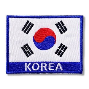 윈어블 밀리터리 군용 전술패치 크로스핏 태극기 PVC 자수 벨크로 고무패치 와펜