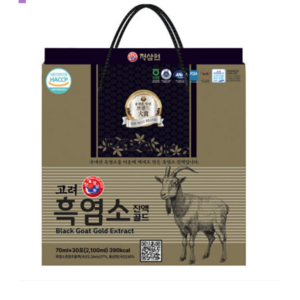 정삼원 고려흑염소진액 골드, 30개, 70ml