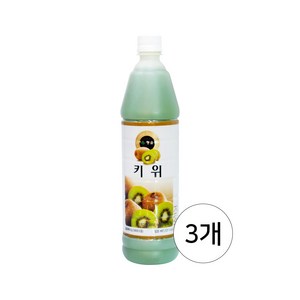 청솔 키위 음료베이스 835ml, 3개