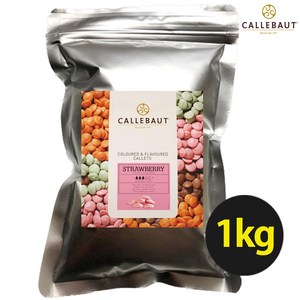 칼리바우트 딸기맛 커버처 깔리바우트 칼레바우트 초콜릿 벨기에, 1kg, 1개, 1개