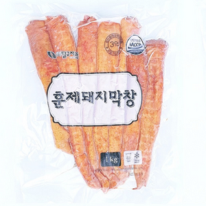 달구지 훈제돼지막창 무절단 1kg, 1개