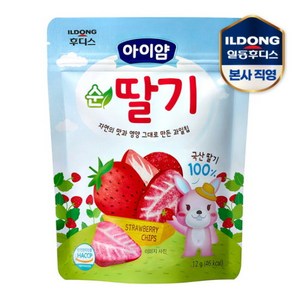 일동후디스 아이얌 동결건조 과일칩 순딸기, 12g, 6개