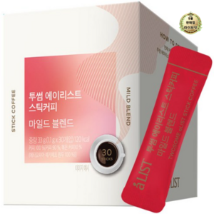 aLIST 투썸 에이리스트 마일드 블렌드 스틱 원두커피믹스, 1.1g, 30개입, 1개