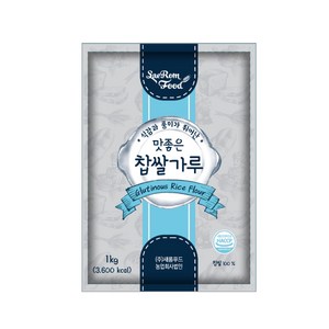 새롬식품 맛좋은 찹쌀가루, 1kg, 2개