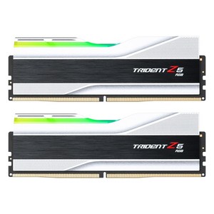 G.SKILL DDR5-6000 CL30 TRIDENT Z5 RGB J 실버 패키지 (64GB(32Gx2)), 2개