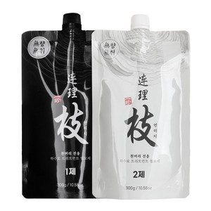 일진 연리지 하수오트리트먼트헤어칼라 1 2제 각300ml, 3.흑갈색, 1개