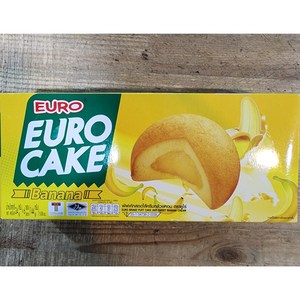 Euo Cake Banana 유로케익 바나나 woldfood, 144g, 1개