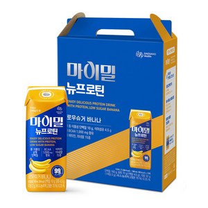 웰라이프 마이밀 마시는 뉴프로틴 바나나(로우슈거) 190mlx16개(1상자), 190ml, 16개