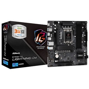 ASRock B760M PG LIGHTNING/D4 에즈윈 [오늘출발/안전포장]