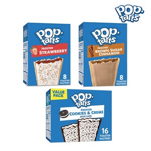 켈로그 팝타르트 프로스트 ﻿3종 / Kelloggs Pop Tarts Frosted, 쿠키앤크림(16개입), 768g, 1개