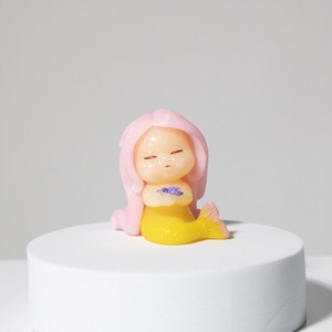 라스트닷 수족관 꾸미기 테라리움 diy 만들기, 핑크머리인어, 1개