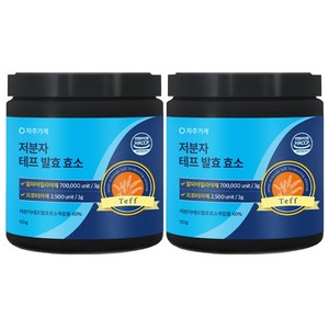 자주가게 곡물 분말 저분자 테프 발효 효소, 2개, 90g