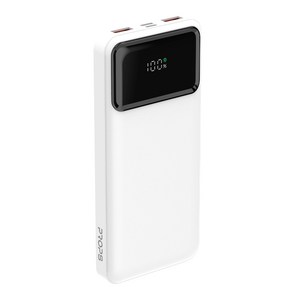 프롭스 22.5W PD 고속충전 LED잔량표시 대용량 보조배터리 10000mAh 차지고, 화이트(PFB104W10)