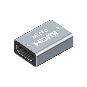 믹스MICS 알루미늄 HDMI v2.0 to Mico-HDMI Mini-HDMI 4K@60Hz 변환 젠더 HDMI 2.0출력 어댑터 연결 커넥터 1P, HDMI(F)-Mico(F), 1개