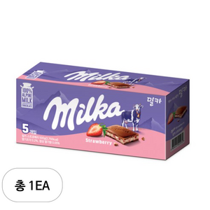 밀카 스트로베리 초콜릿, 500g, 1개