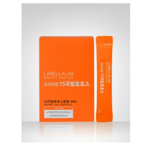 [라벨라랩] 프리미엄 15곡발효효소 (3.5g / 30포) 천연 발효 소화 감귤맛 저속노화 슈가프리, 1개, 105g