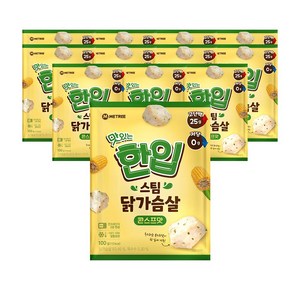 미트리 맛있는 한입 스팀 닭가슴살 콘스프맛, 100g, 12개