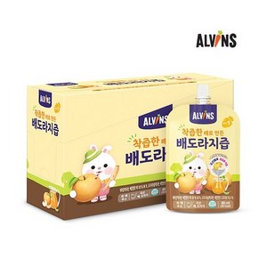 엘빈즈 매일 매일 건강한 습관 어린이 주스 80ml, 혼합맛(배/도라지), 40개