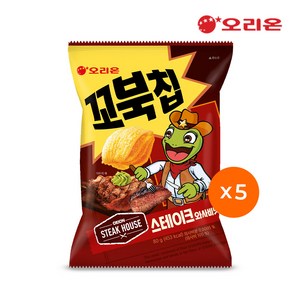 오리온 꼬북칩 스테이크와사비(80g) x 5개, 80g