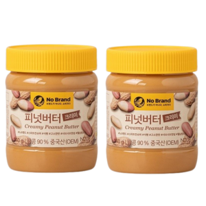 노브랜드 피넛버터 크리미 340g 2개