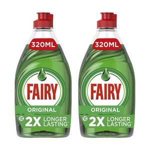 Faiy 오리지널 주방세제 오리지널 리퀴드 농축 기름때제거 320ml 2팩, 2개