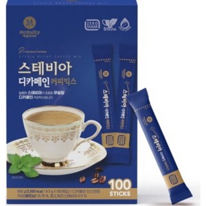 맥널티커피 스테비아 디카페인 커피믹스, 9.5g, 100개입, 1개