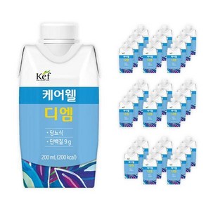 케어웰 디엠 팩(당뇨식), 200ml, 36개