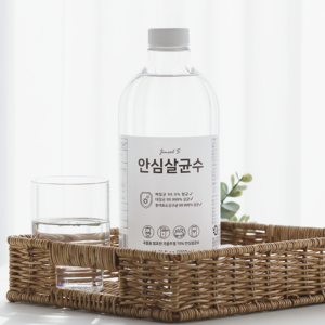 안심살균수 1L 리필 뿌리는 살균소독제 장난감소독제 주정70%, 1개