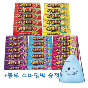 크라운 새콤달콤 29g x 15개 5종 세트(딸기+복숭아+포도+소다+레몬) 각1개씩, 1세트