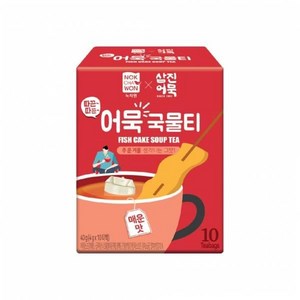 녹차원 삼진어묵 따끈따끈 어묵 국물티 매운맛 10T(40g) 2개, 10개입, 40g