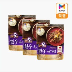 목우촌 주부9단 한우 육개장 450g, 3개