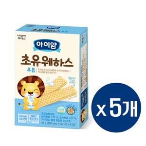 일동후디스 아이얌 초유웨하스, 우유, 36g, 5개