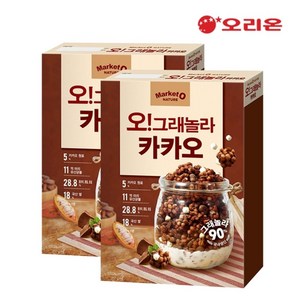 마켓오네이처 오 그래놀라 카카오 시리얼, 300g, 2개