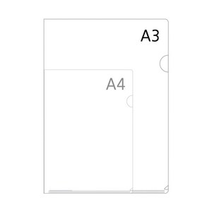 아인텍 A3 L홀더 10매, 10개, 투명[A0137]
