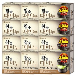 무궁화 참숯 때비누, 90g, 12개