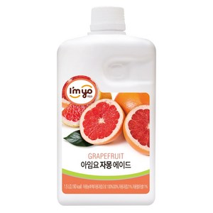 아임요 자몽 에이드 1.8kg/1.5L 2개세트, 1.5L, 2개