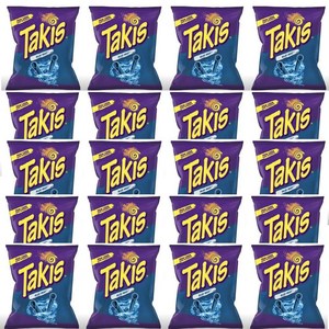 [미국 내수용]타키스 블루 히트 또띠아 칩스 280.7g Takis Rolled Blue Heat Totilla Chips - 9.9oz, 20개, 28.3g