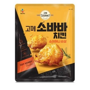 CJ제일제당 고메 소바바치킨 소이허니 순살 375g x 4개