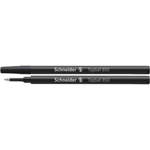 슈나이더 펜 롤러볼 블랙칼러 리필 10개 Schneider Topball 850, 1개, 검은색