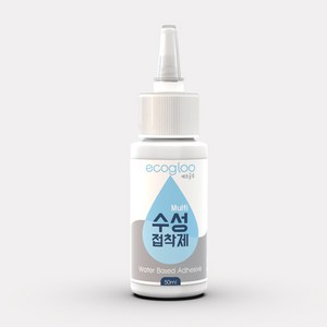 에코글루(ecogloo) 수성접착제 50ml 섬유 가죽 수성본드, 1개