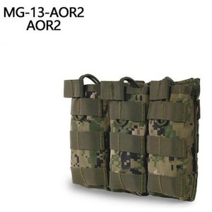 탄알집 탄창 파우치 매거진 맥 5.56mm ERQYGRA 전술 트리플 스토리지 가방 Molle 시스템 홀스터 사냥 잡지 페인트 볼 군사 야외 휴대용, MG-13-AOR2, 1개