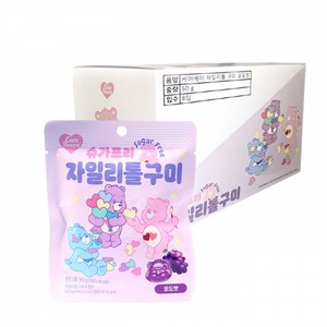 무설탕 제로 젤리 케어베어 자일리톨 구미 마이구미맛, 50g, 8개