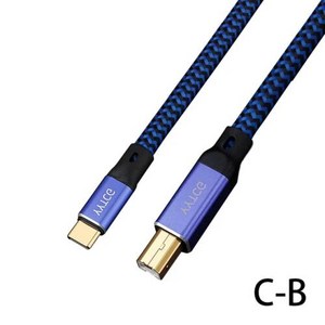 YYTCG 하이파이 USB 케이블 DAC A-B A-C A-A C-B C-C 알파 6N OCC 디지털 AB 오디오 A to B 하이엔드 타입, 03 USB C to B_05 5m